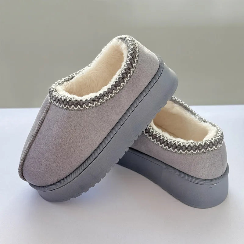 Platform Fluffy Slippers