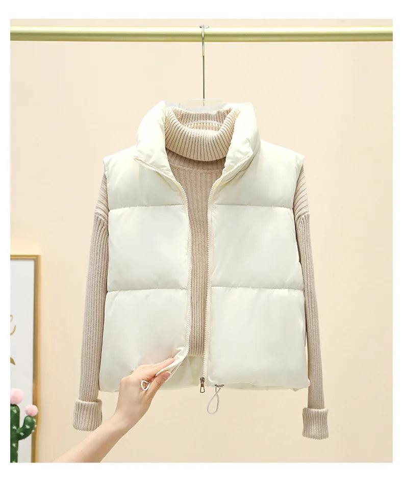 Womens Down Zipper Vest