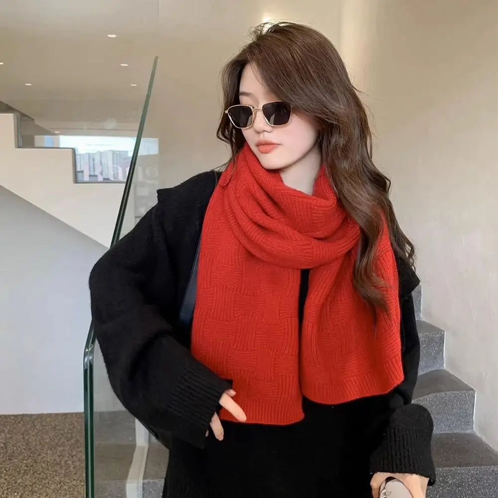 Knitted Imitation Cashmere Scarf