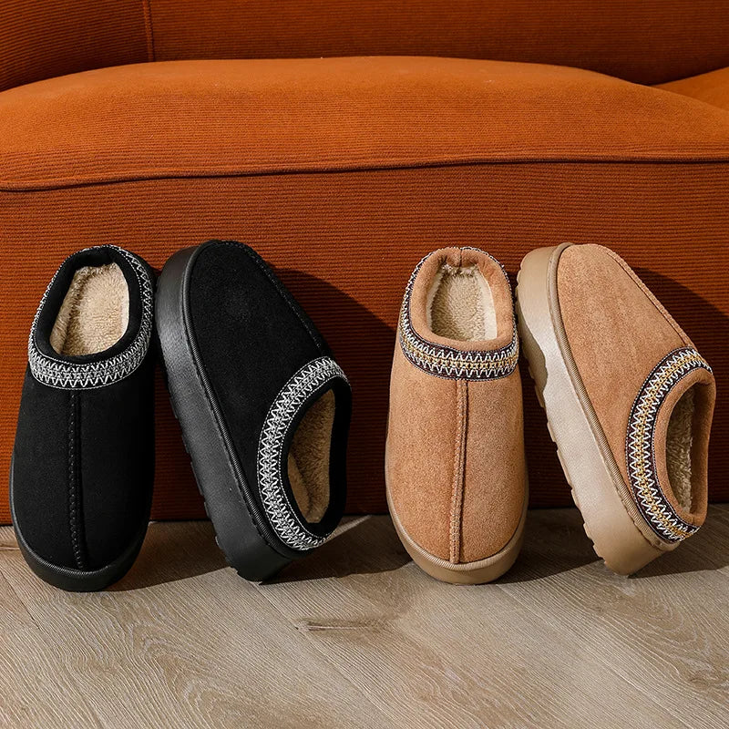 Platform Fluffy Slippers