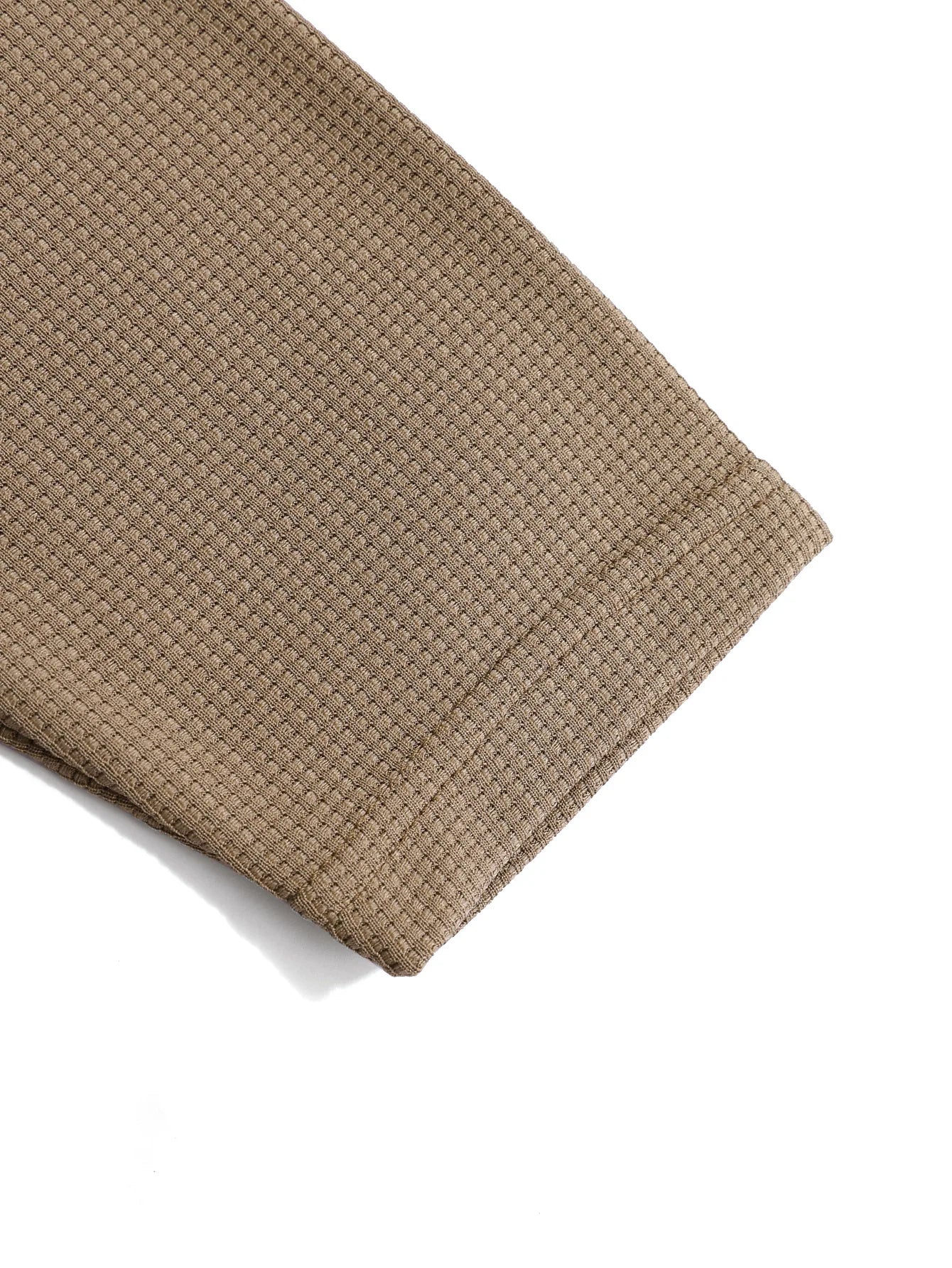 Mens Waffle Cotton Henley neck Shirt