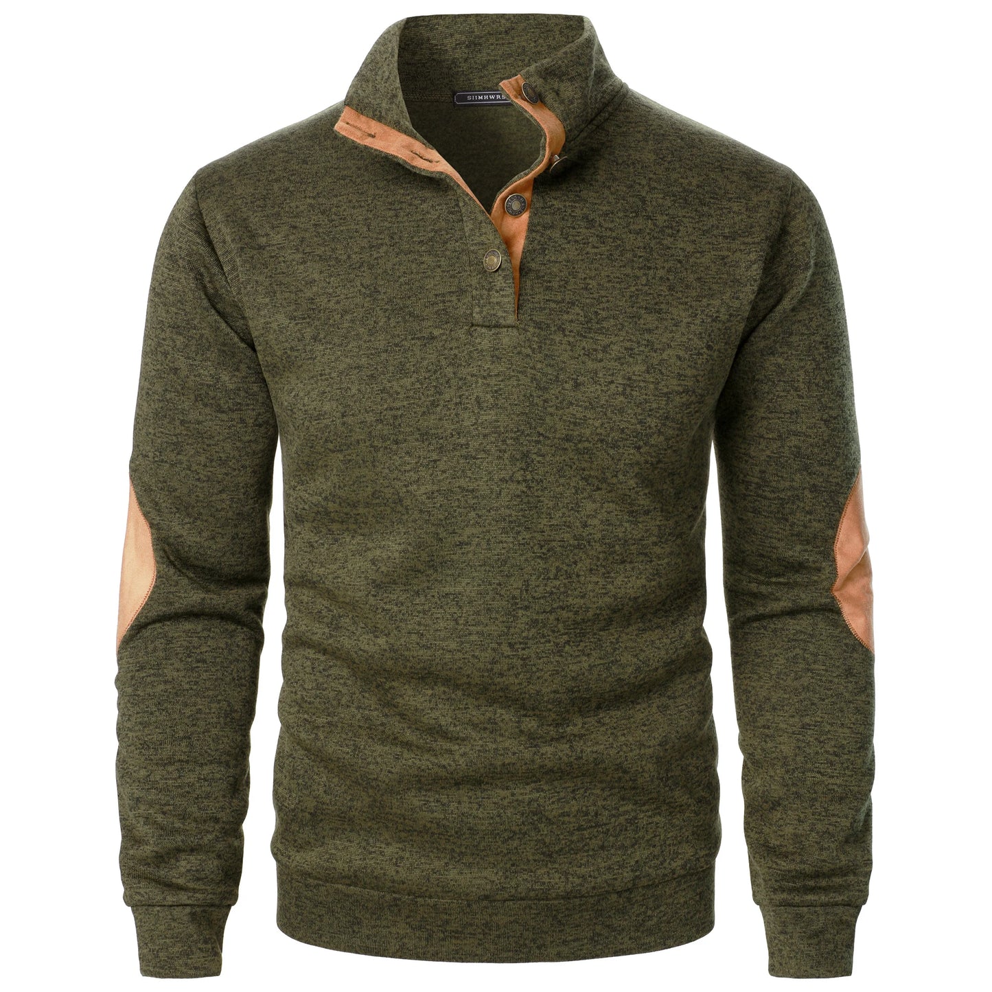 Long Sleeve Stand Collar Knitted Sweater