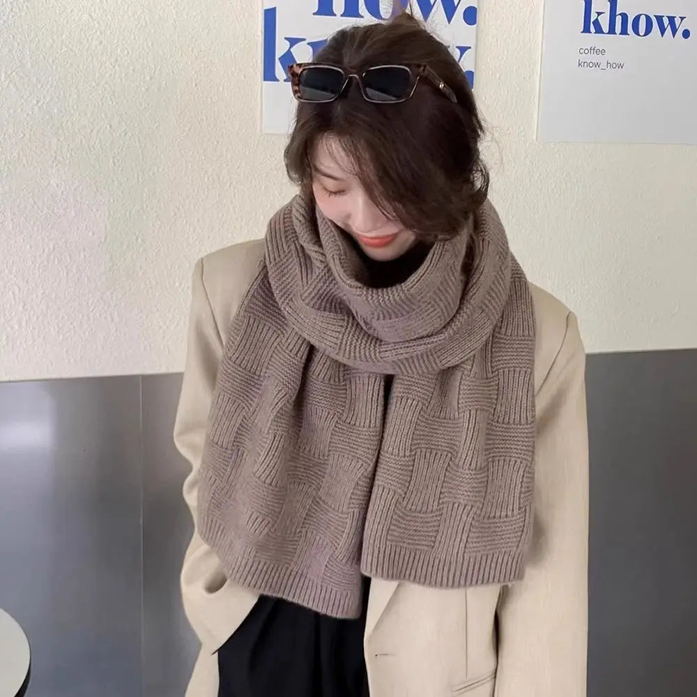 Knitted Imitation Cashmere Scarf