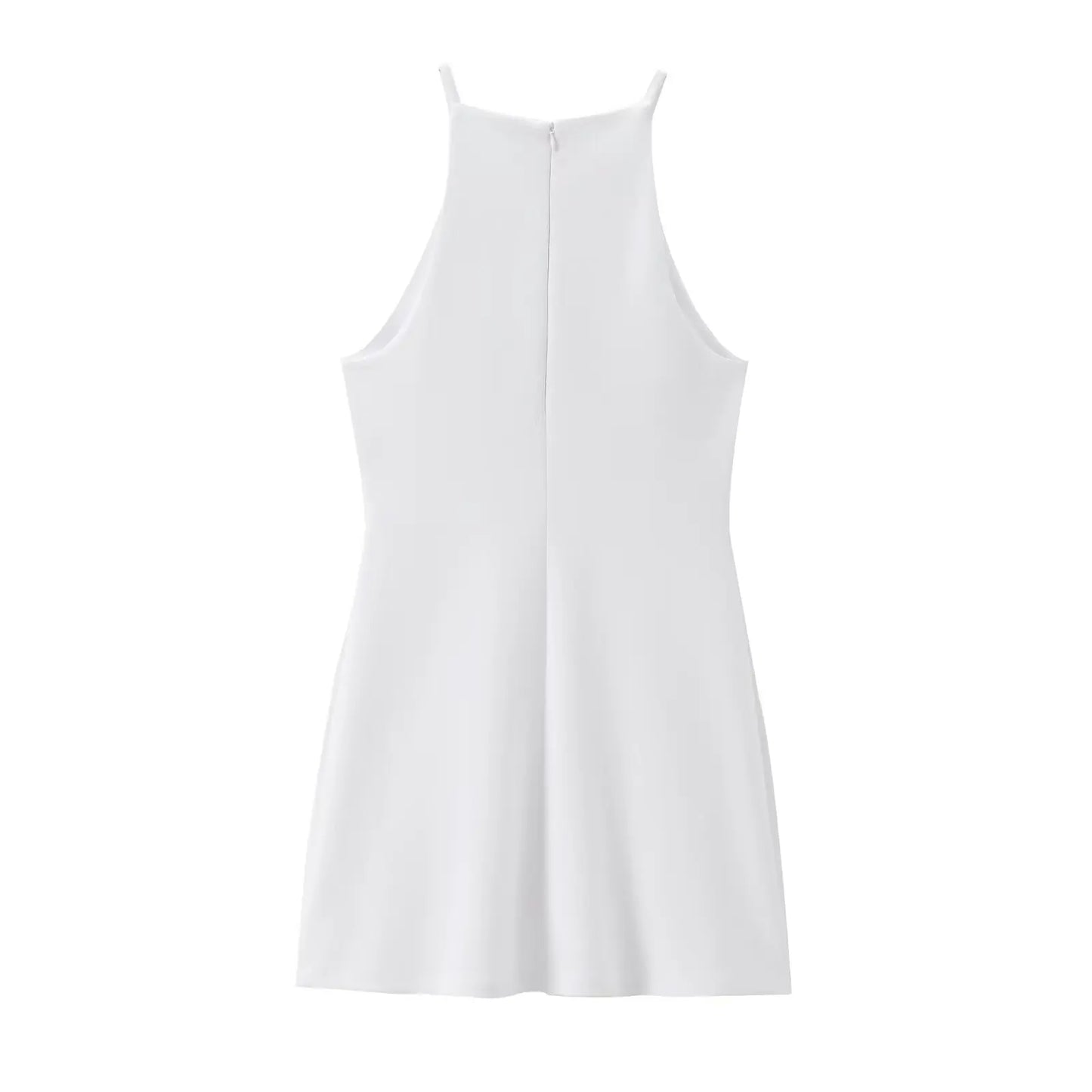 Straight Mini Dress Halter Sleeveless Casual Party Dress