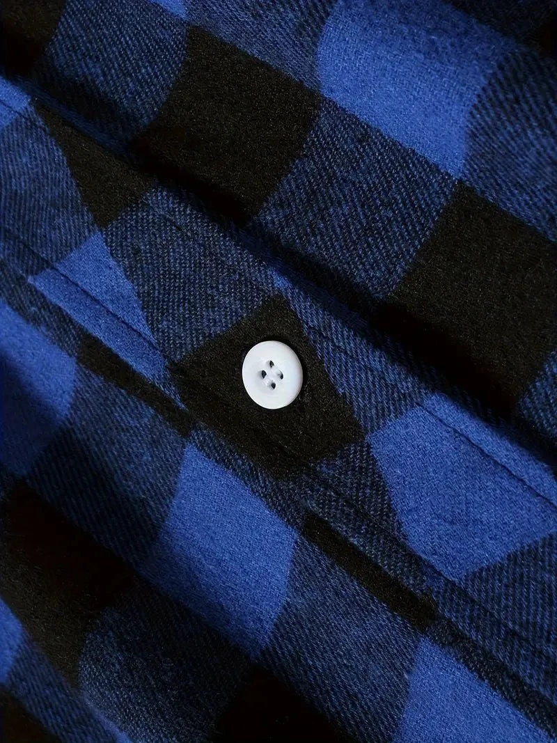 Mens Plaid Long Sleeve