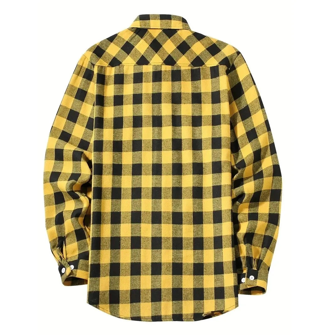 Mens Plaid Long Sleeve