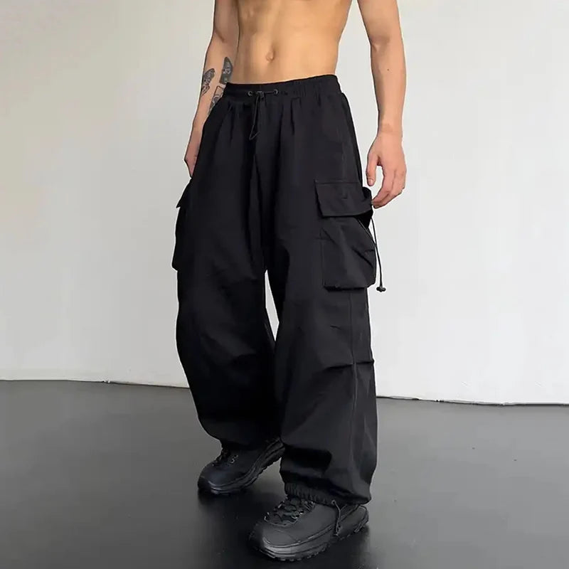 Men's Wide Leg Cargo Pants