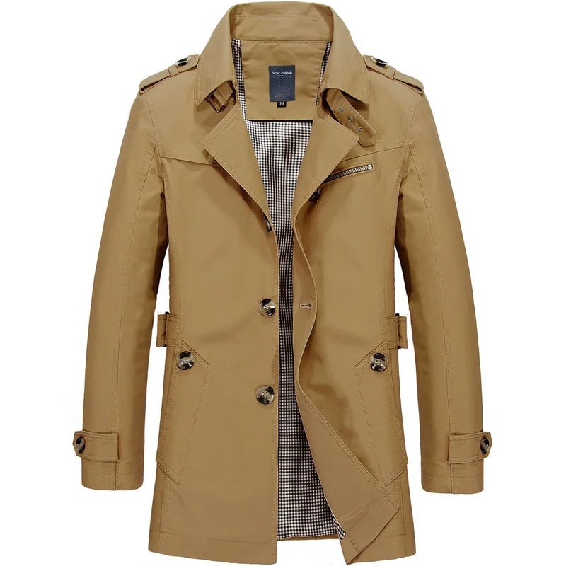 Business Casual Mens Trench Coat