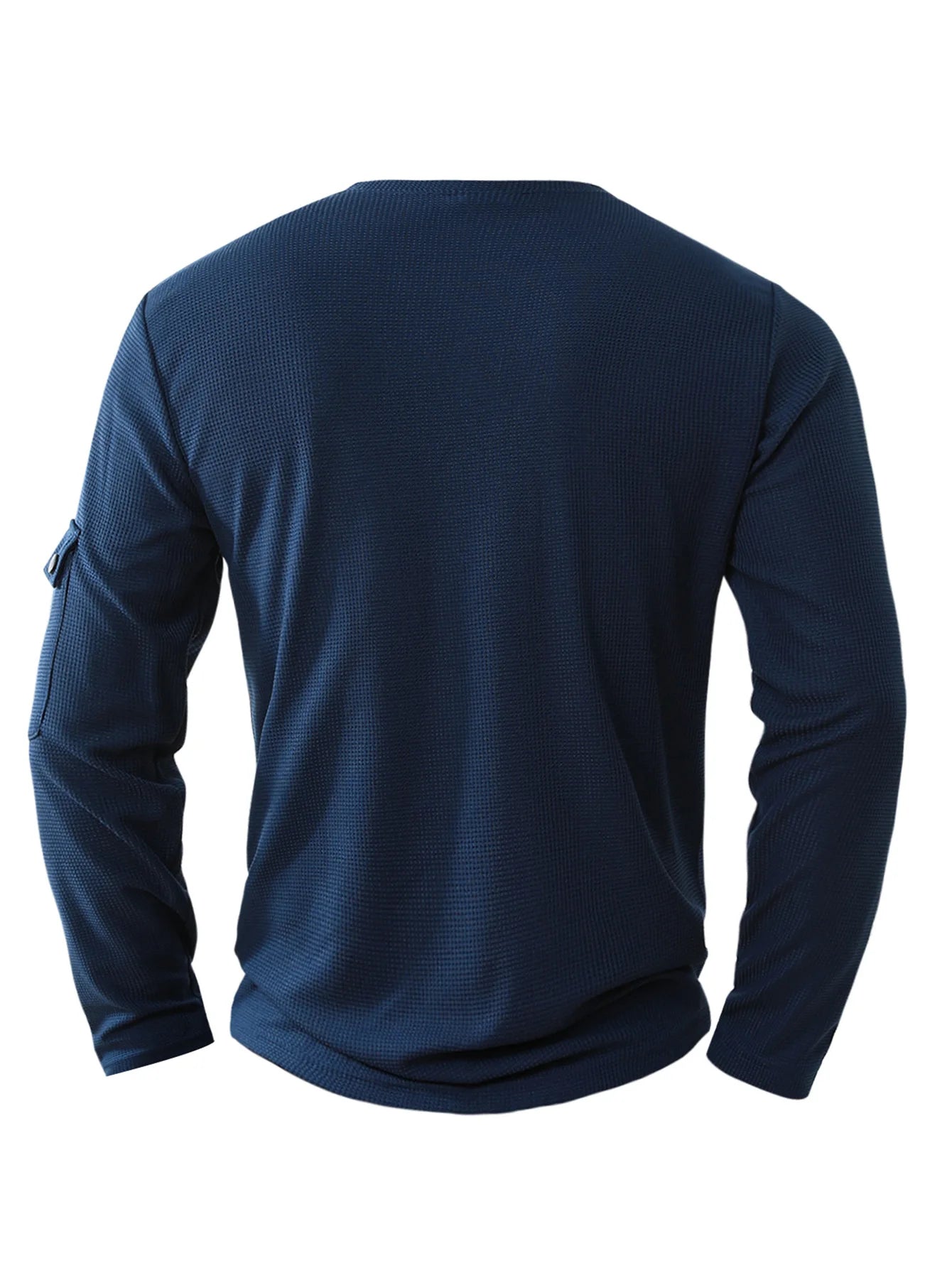 Mens Waffle Cotton Henley neck Shirt