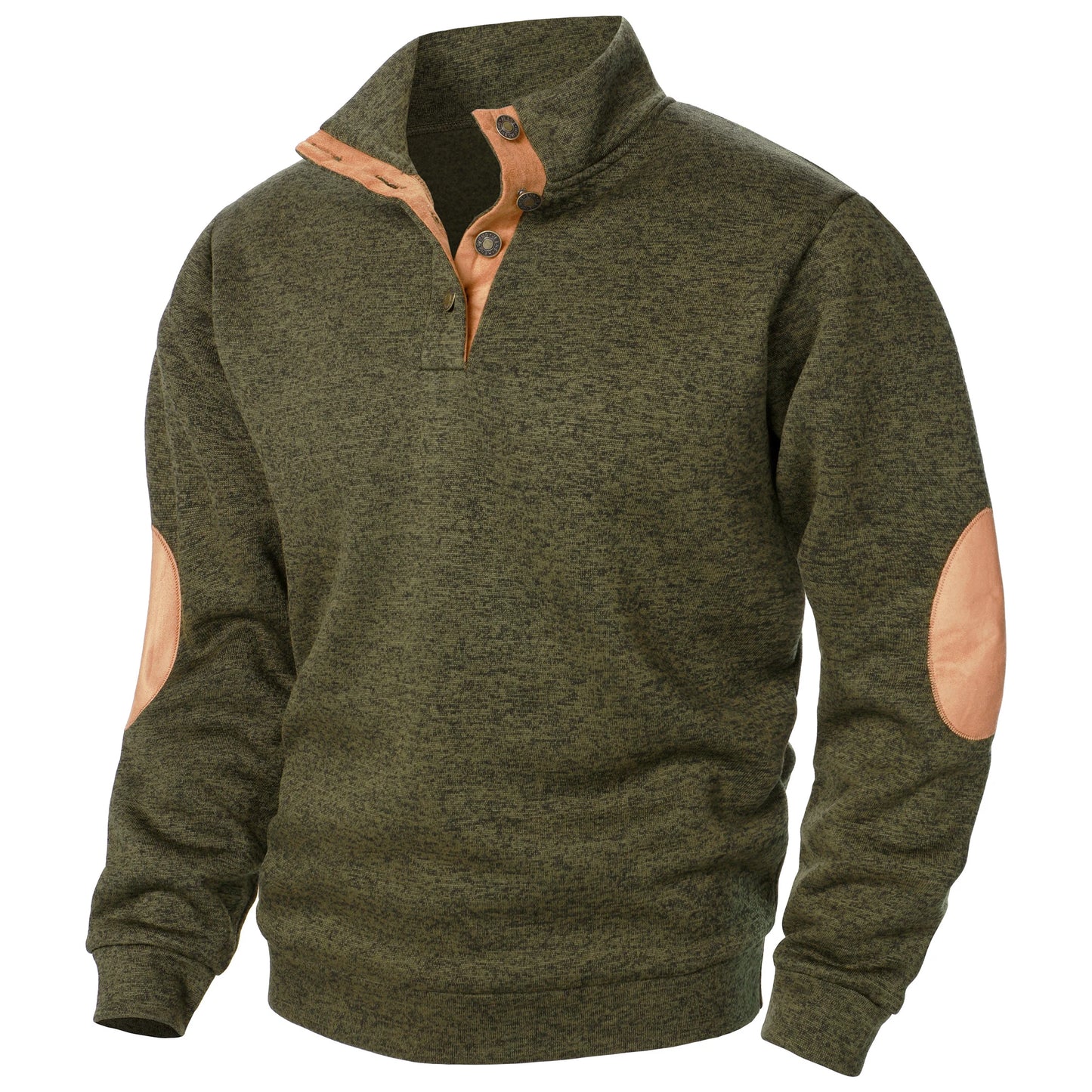 Long Sleeve Stand Collar Knitted Sweater