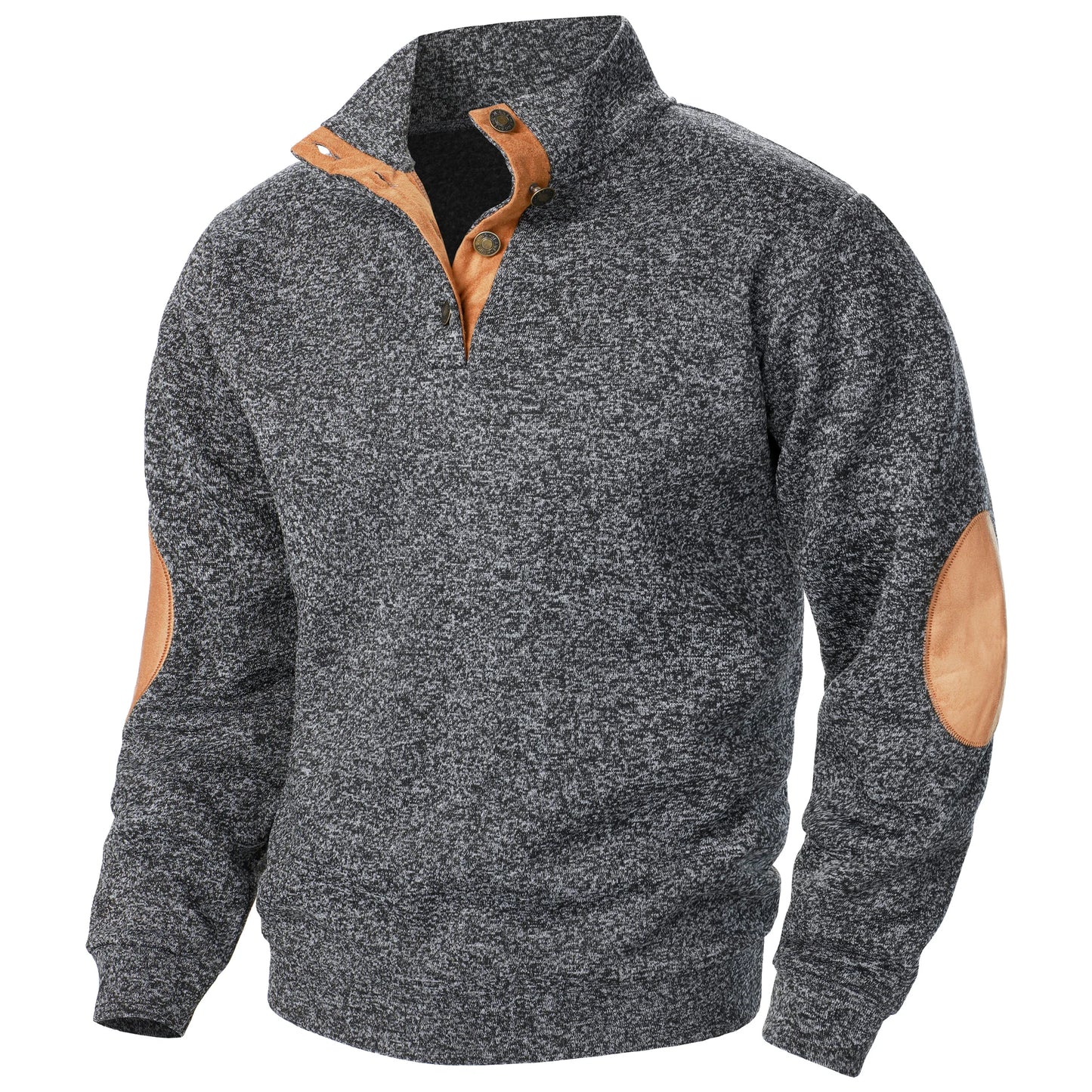 Long Sleeve Stand Collar Knitted Sweater