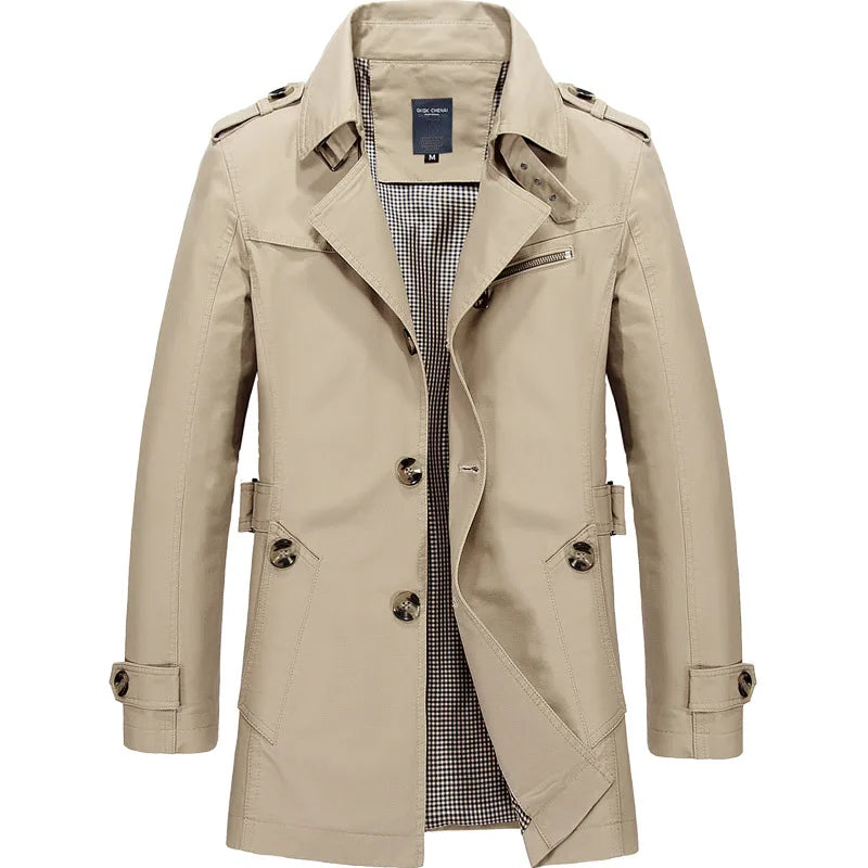 Business Casual Mens Trench Coat