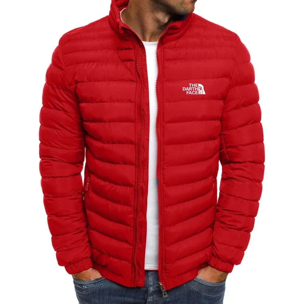 Men's Stand up Collar Zipper Puffer Jacket