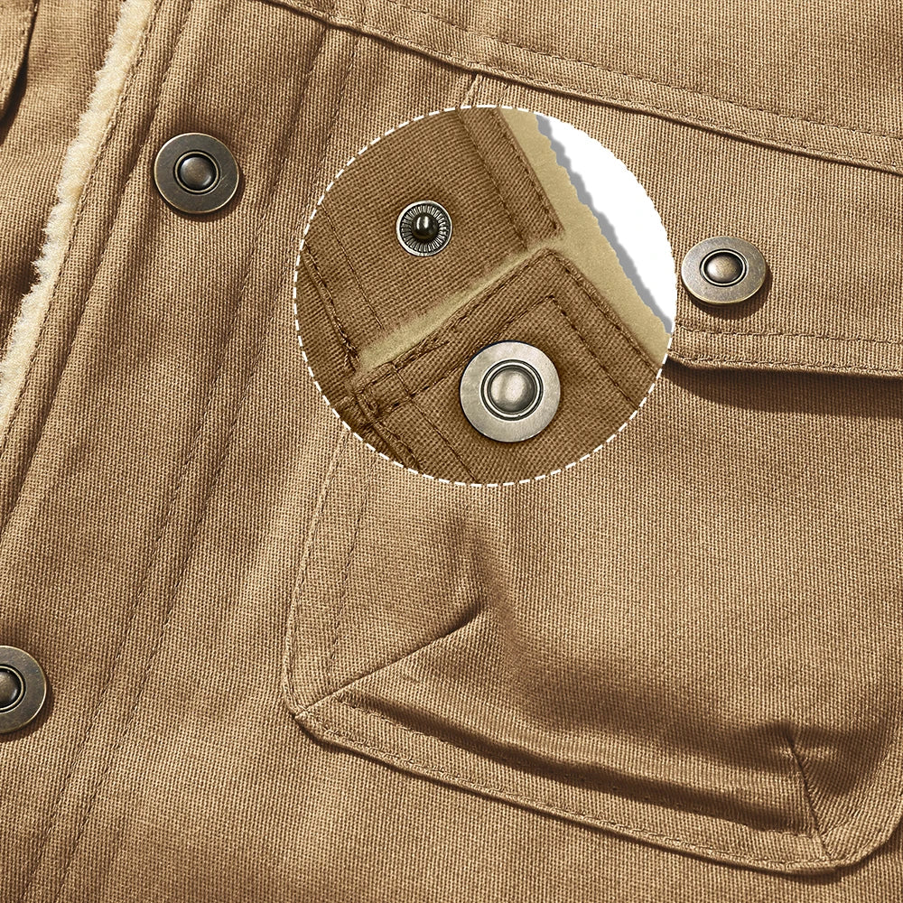 Mens Winter Fleece Lined Coat