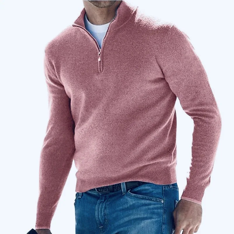 Men's Autumn Quarter Zip Sweater