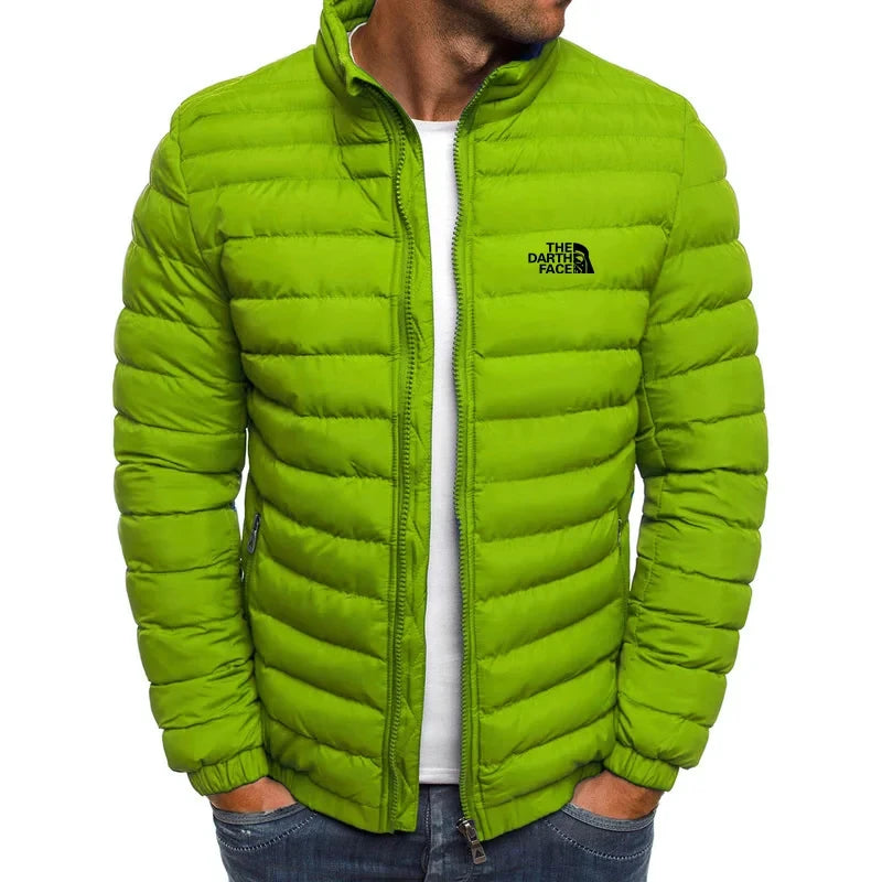 Men's Stand up Collar Zipper Puffer Jacket