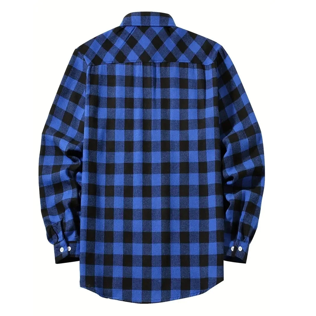 Mens Plaid Long Sleeve