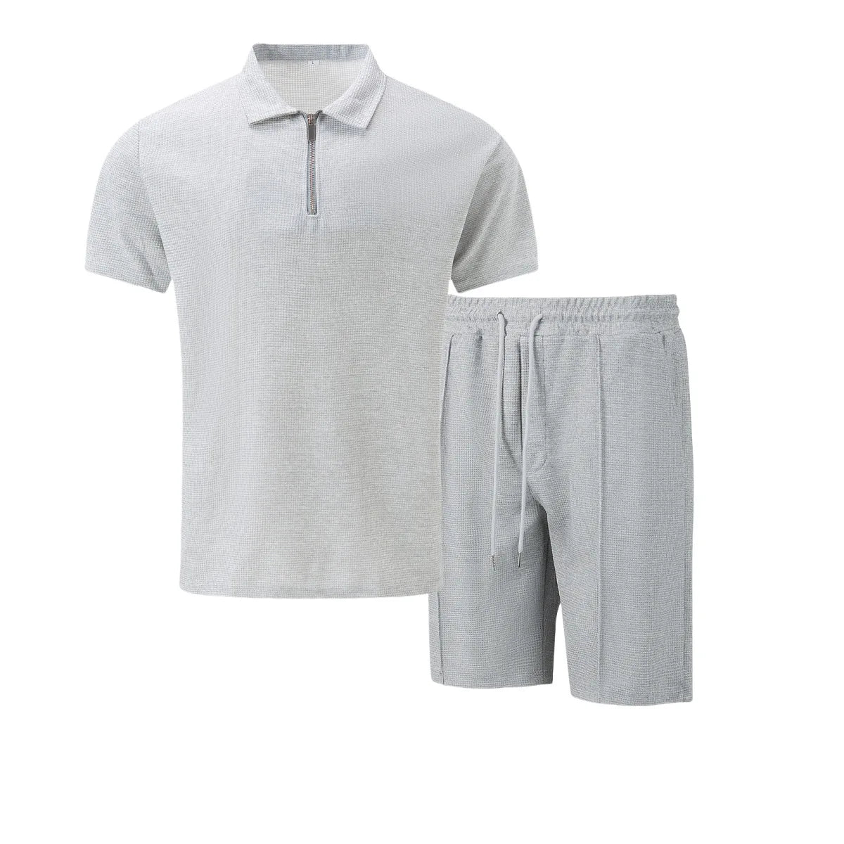 Mens Summer two-piece outdoor leisure solid color set
