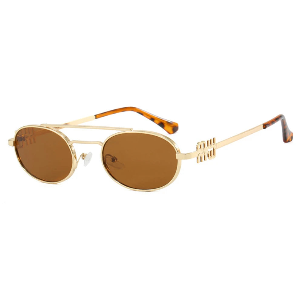 Trendy Double Beam Retro Designer SunGlasses