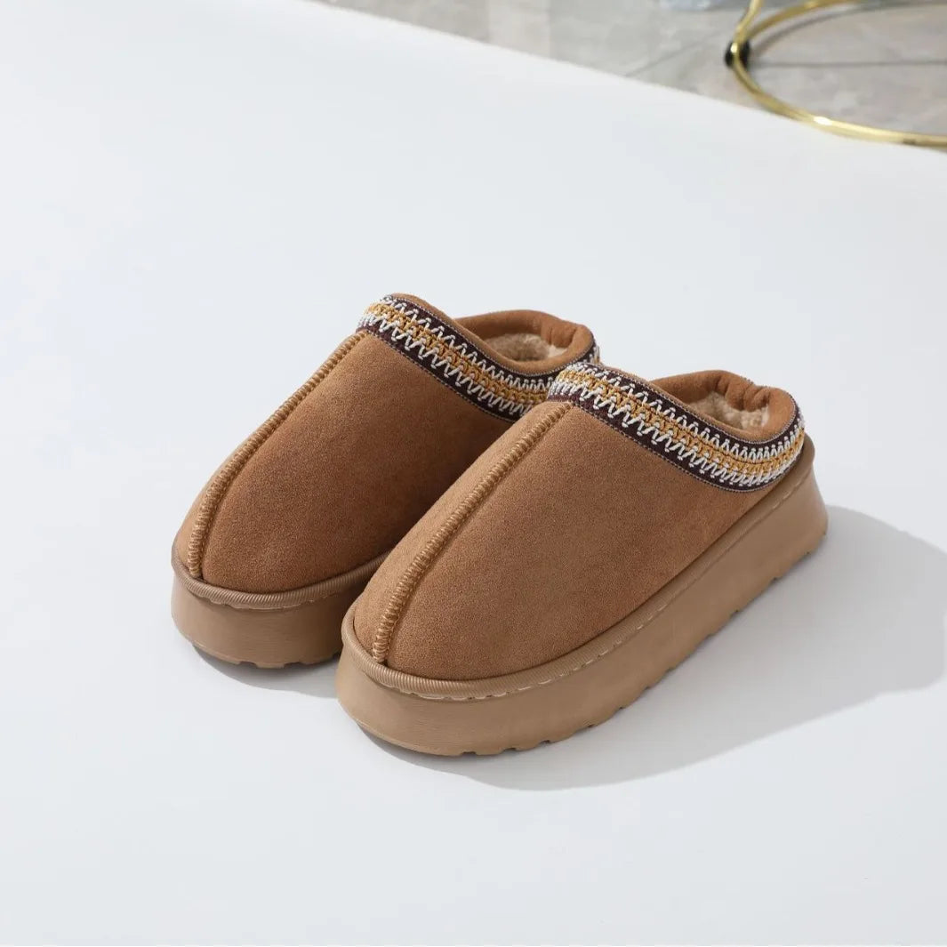 Platform Fluffy Slippers