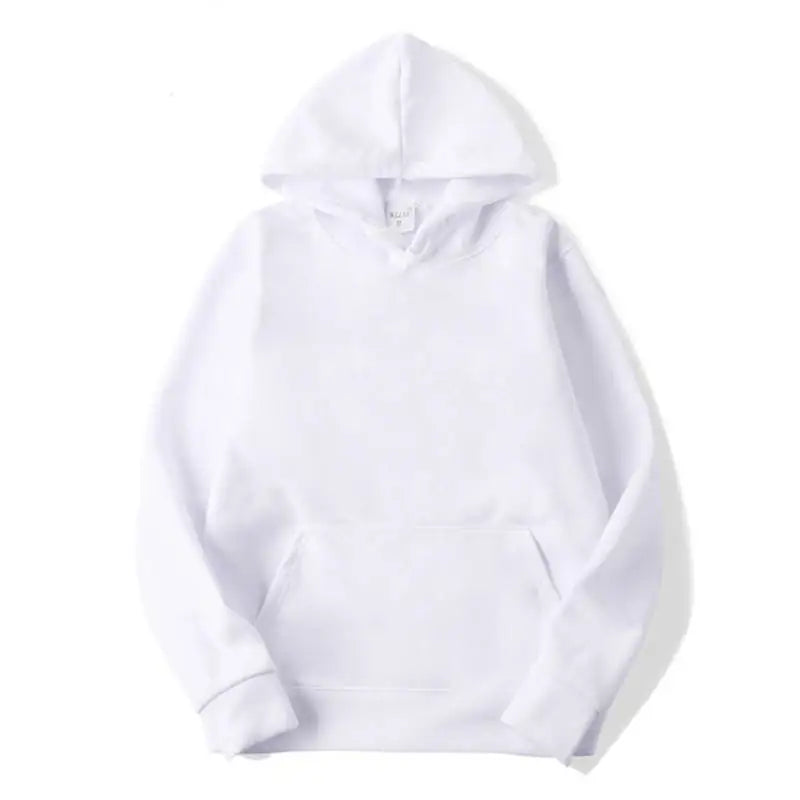 Plain Fleece Pullover Hoodie