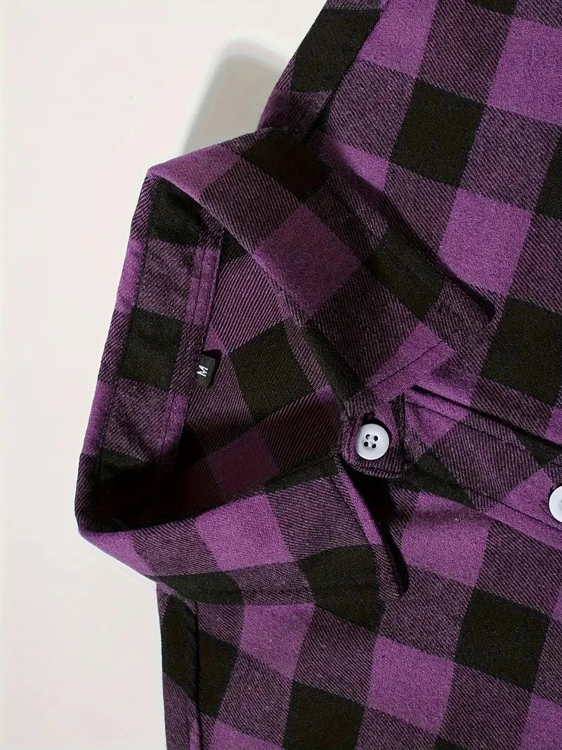Mens Plaid Long Sleeve