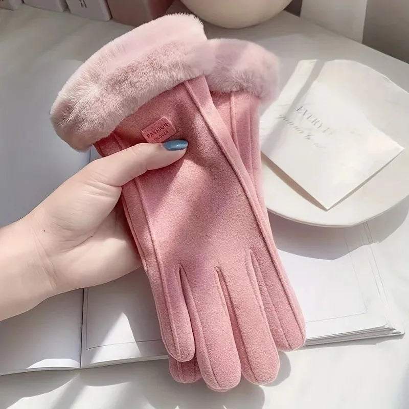 Women's Plush Touchscreen Winter Gloves