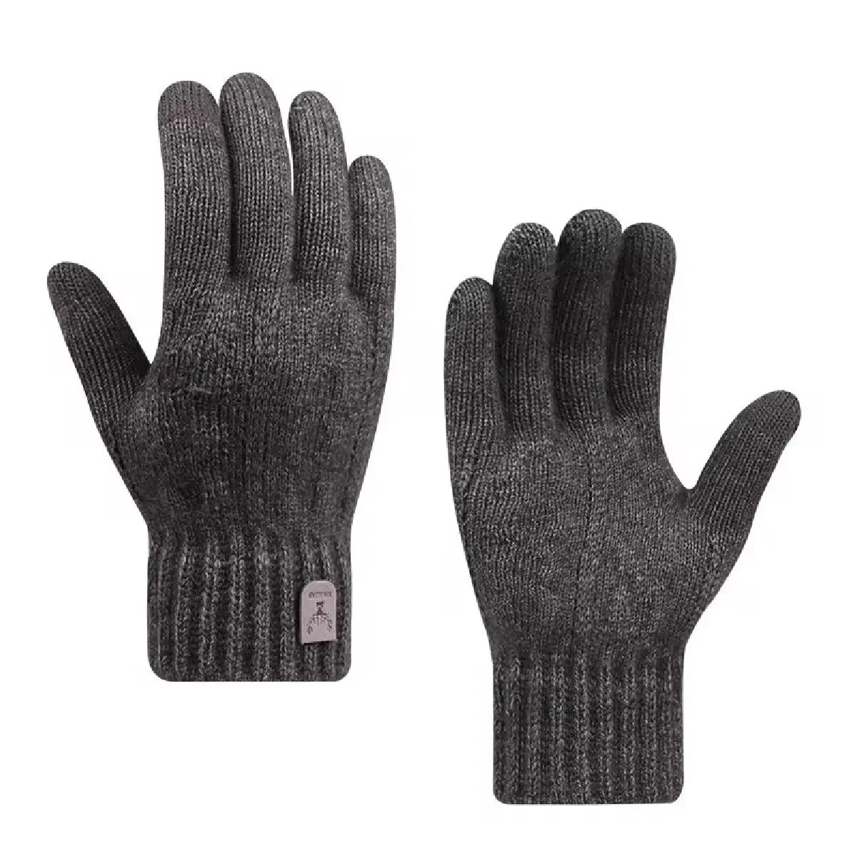 Men's Warm Knitted Touch Screen Gloves