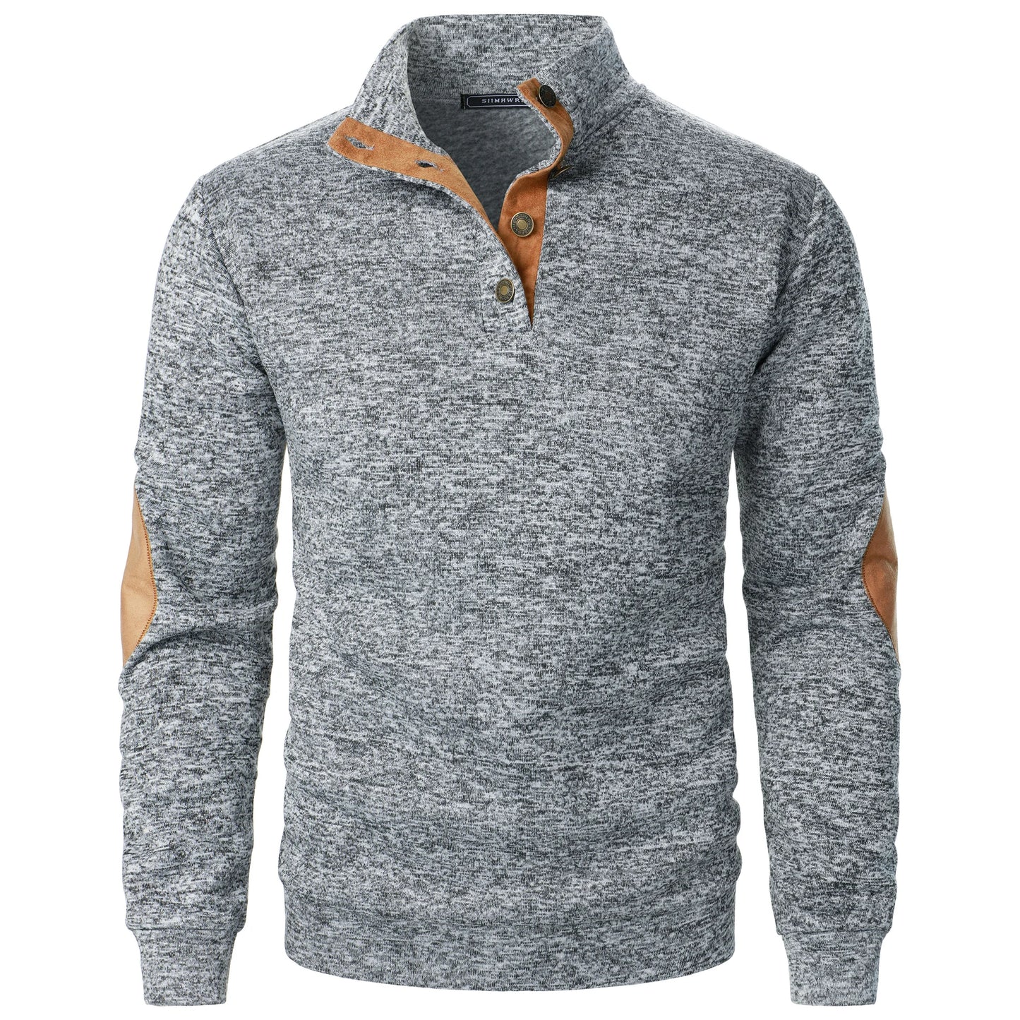 Long Sleeve Stand Collar Knitted Sweater