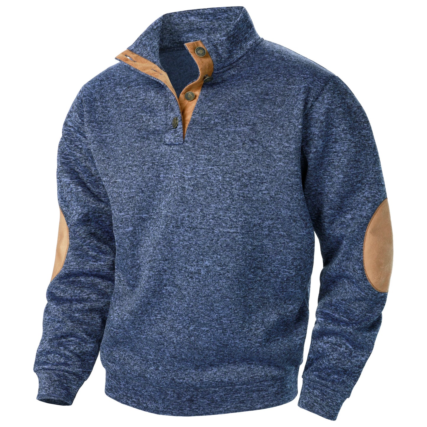 Long Sleeve Stand Collar Knitted Sweater