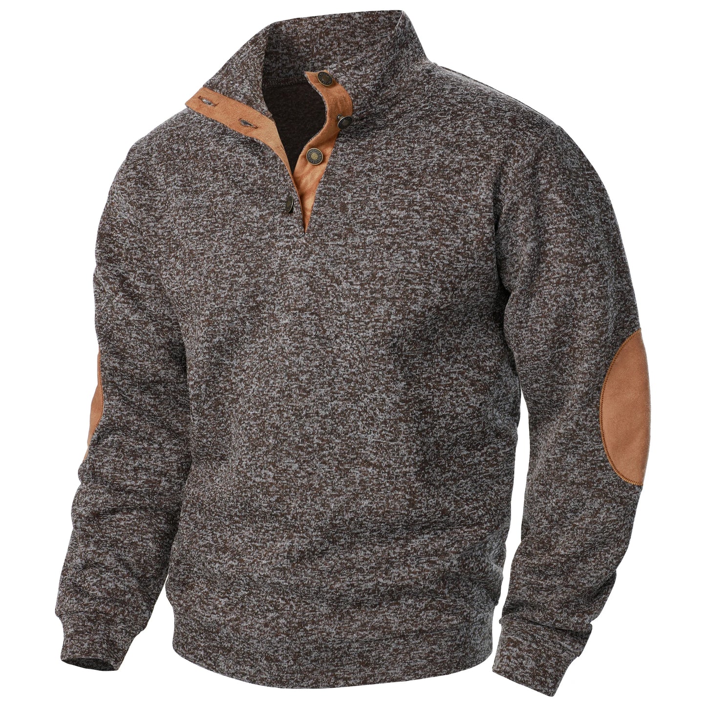 Long Sleeve Stand Collar Knitted Sweater