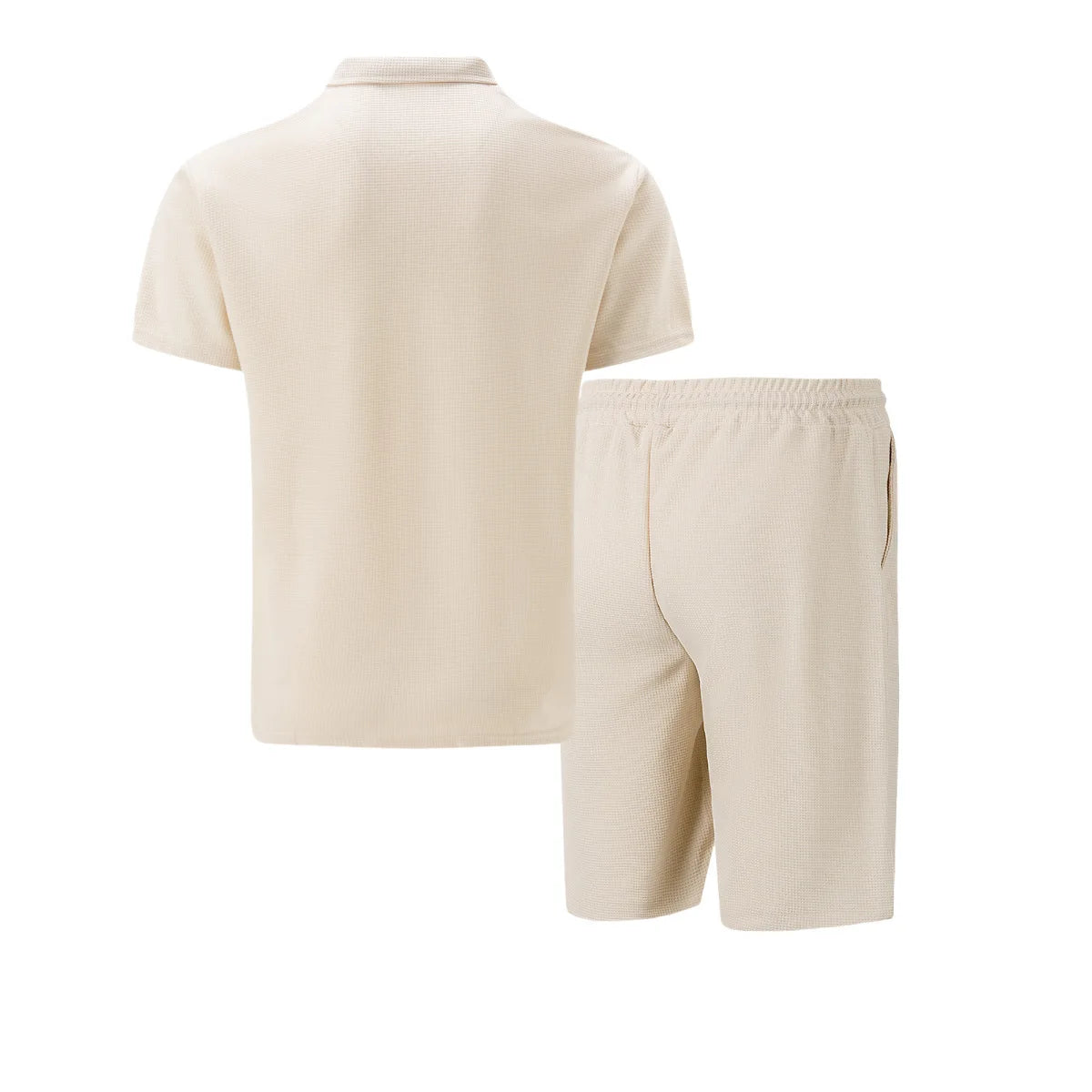 Mens Summer two-piece outdoor leisure solid color set