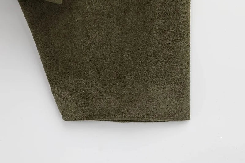 Oversized Suede Bomber Jacket