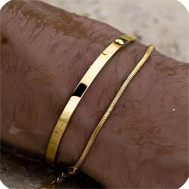 3mm Stainless Steel Adjustable Chain Bracelet