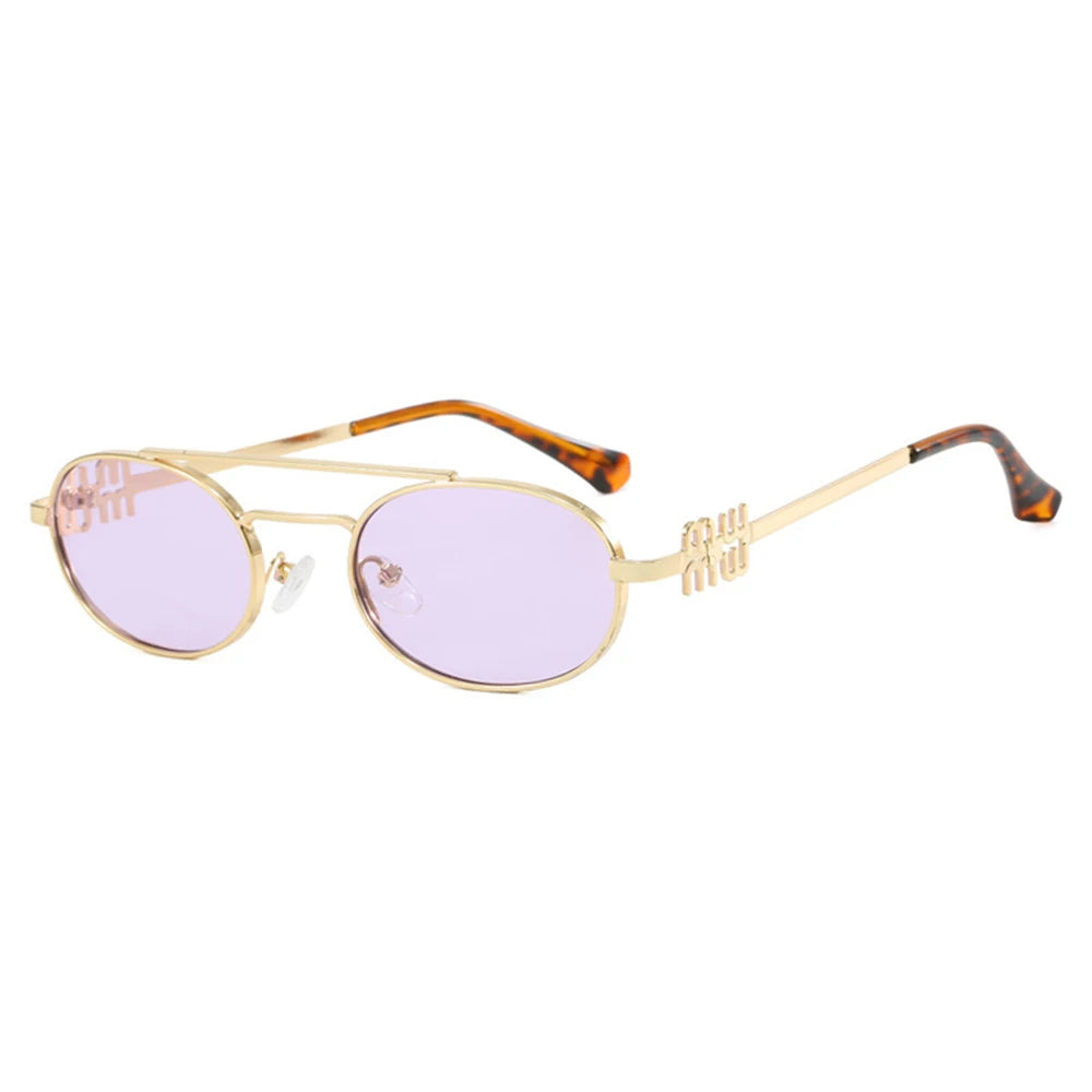 Trendy Double Beam Retro Designer SunGlasses