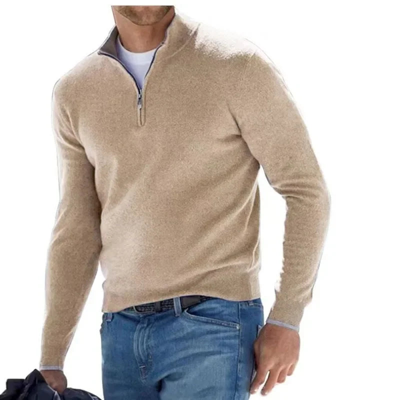 Men's Autumn Quarter Zip Sweater