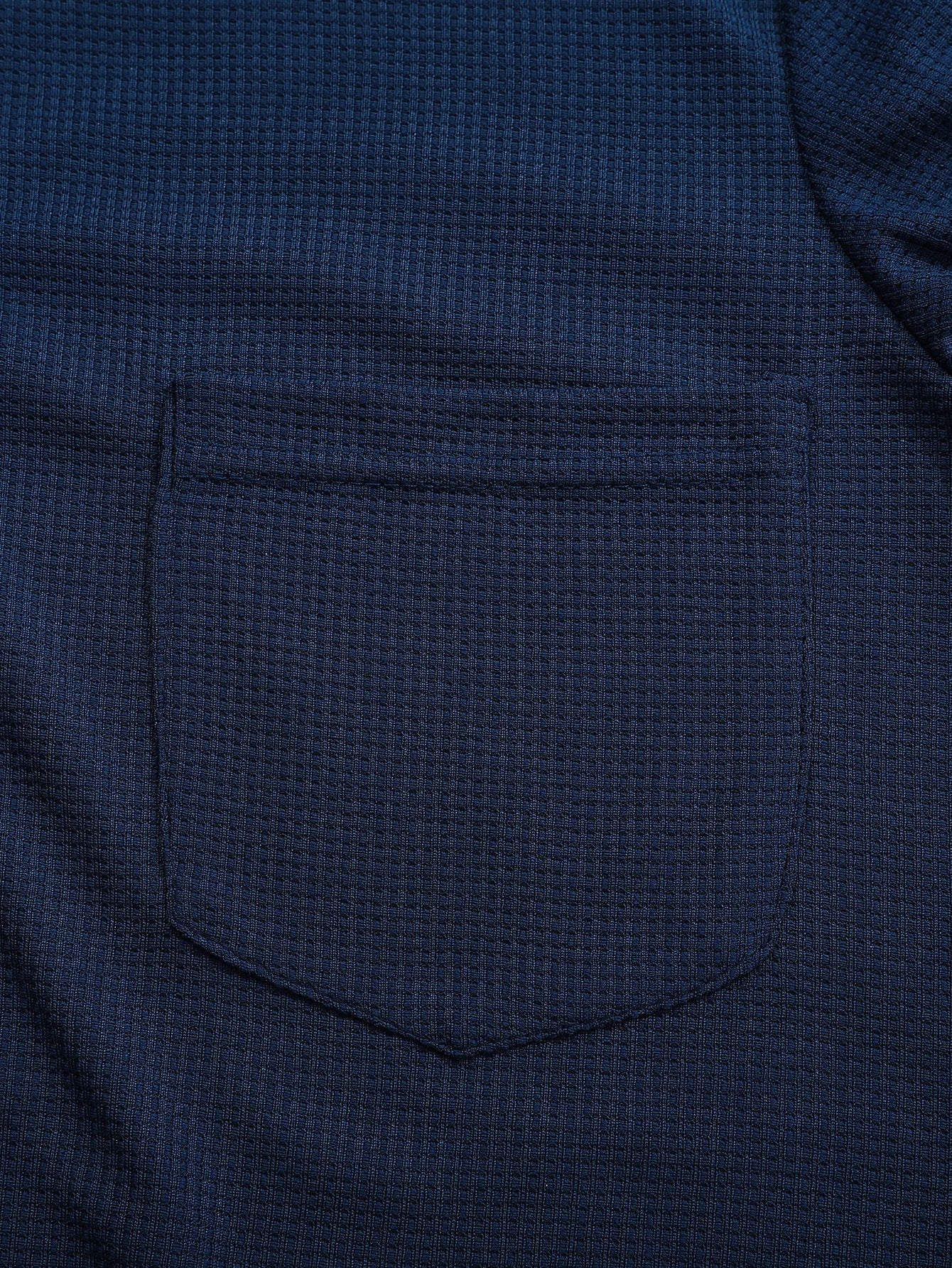 Mens Waffle Cotton Henley neck Shirt
