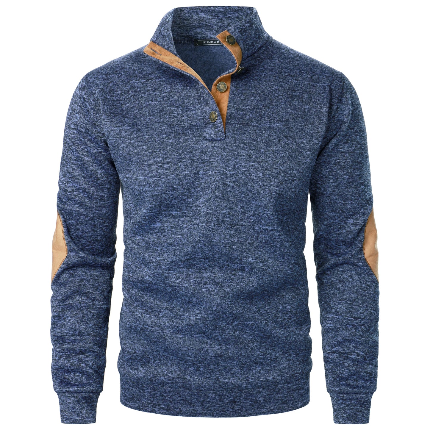 Long Sleeve Stand Collar Knitted Sweater