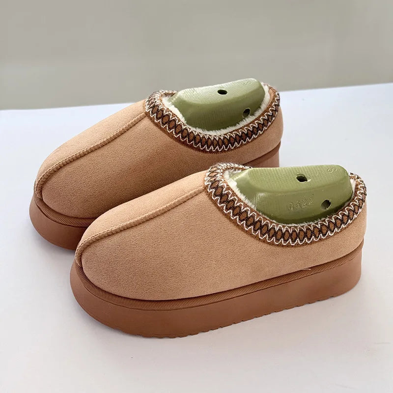 Platform Fluffy Slippers