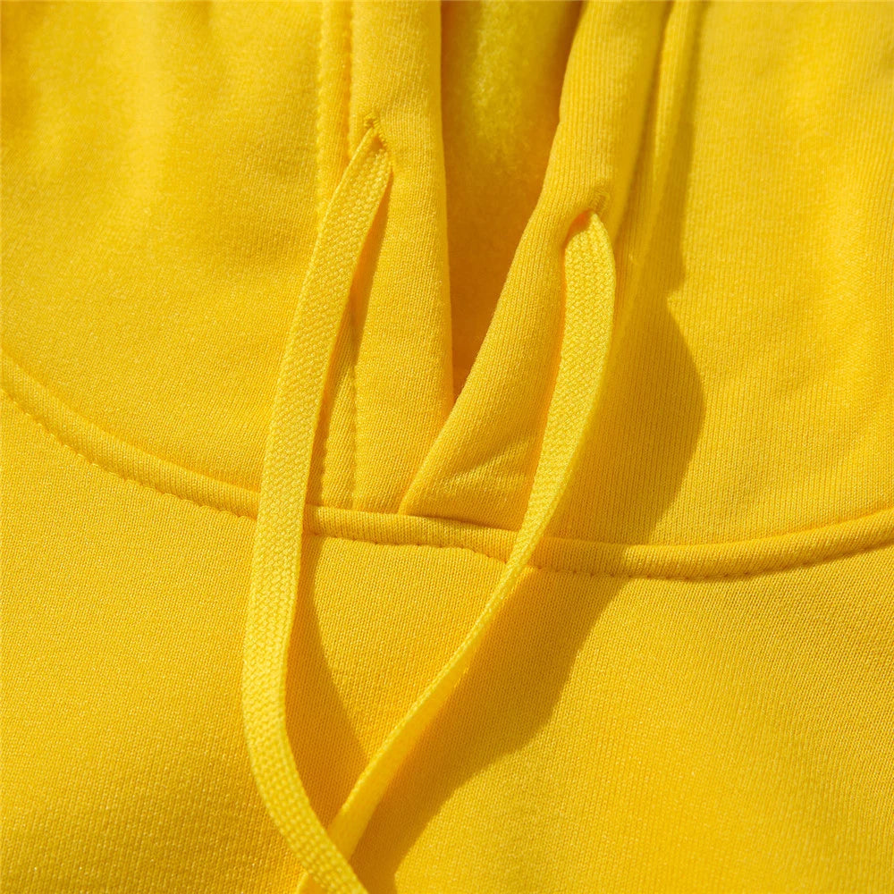 Plain Fleece Pullover Hoodie