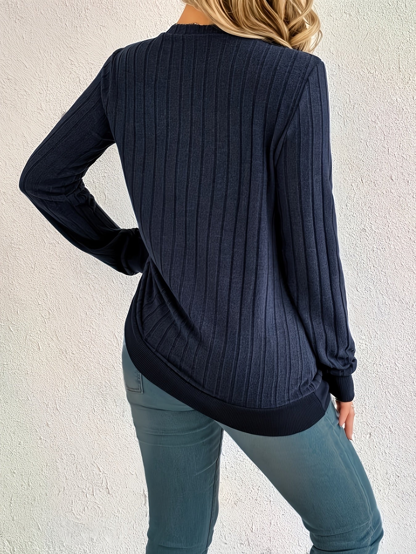 Cozy Ribbed V-Neck Sweater