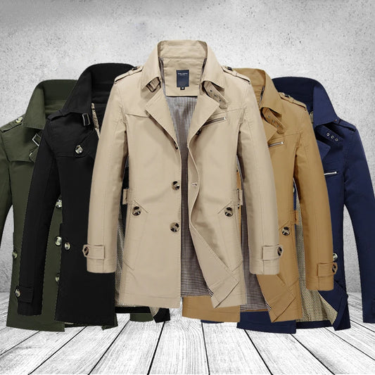 Business Casual Mens Trench Coat