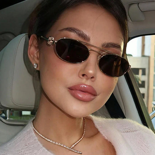 Trendy Double Beam Retro Designer SunGlasses