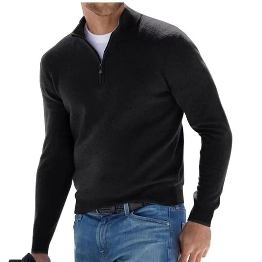Men's Autumn Quarter Zip Sweater