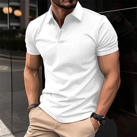 Men's Sports casual short sleeved polo shirt