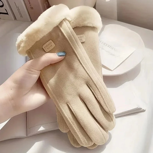 Women's Plush Touchscreen Winter Gloves