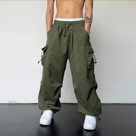 Men's Wide Leg Cargo Pants