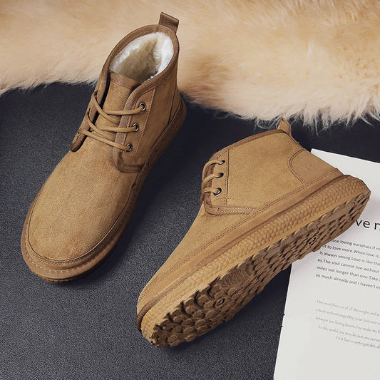 Men's Fur Lined Snow Boots