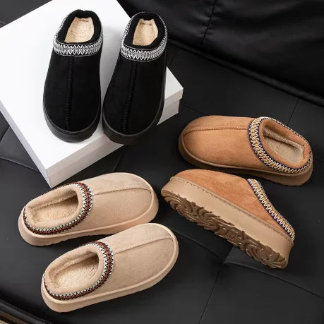Platform Fluffy Slippers