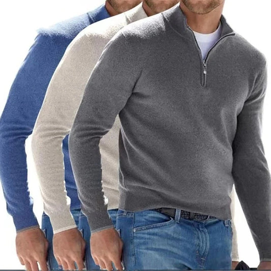 Men's Autumn Quarter Zip Sweater